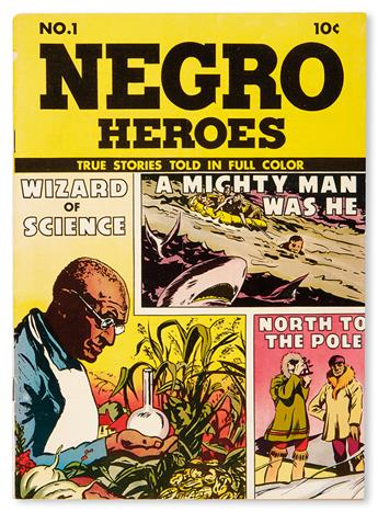 (ART AND ILLUSTRATION.) CAMPBELL, E. SIMMS, OLLIE HARRINGTON, ET AL. Negro Heroes. Volume 1, Numbers 1 and 2.